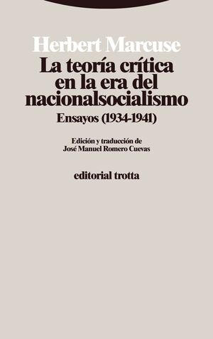 LA TEORÍA CRÍTICA EN LA ERA DEL NACIONALSOCIALISMO