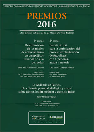 PREMIOS 2016 A LOS MEJORES TRABAJOS DE FIN DE MASTER Y/O TESIS DOCTORAL