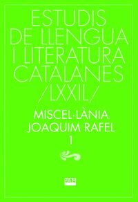 MISCEL·LÀNIA JOAQUIM RAFEL, 1